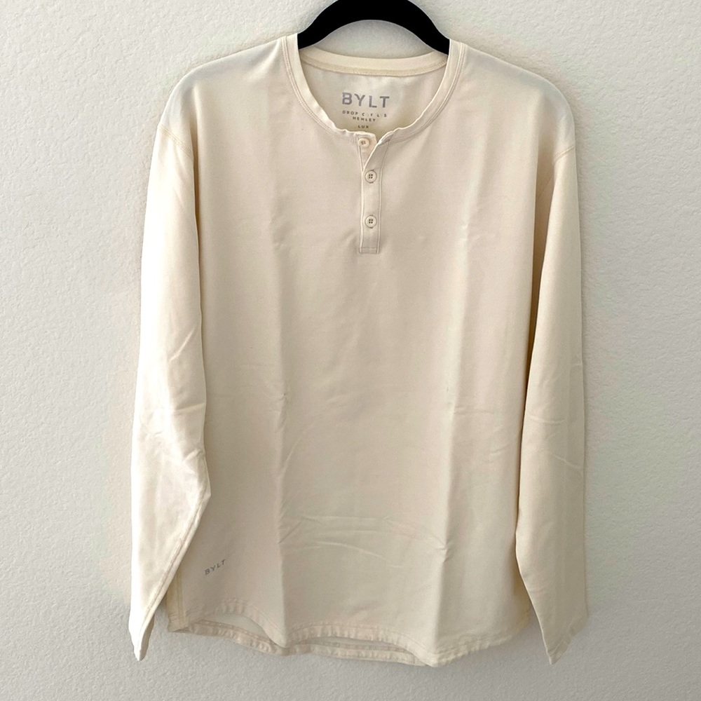 BYLT - Henley Drop-Cut Long Sleeve: LUX